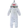 imageHudson Baby Unisex Baby Plush Jumpsuits Animal FaceShark