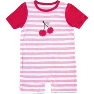 imageHudson Baby Striped Cherry RomperCherry