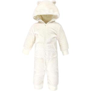 imageHudson Baby Unisex Baby Fleece Jumpsuits Coveralls and PlaysuitsCream Bear Baby
