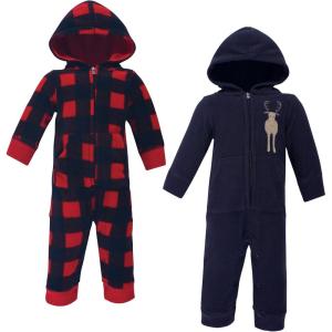 imageHudson Baby Unisex Baby Fleece Jumpsuits Coveralls and PlaysuitsForest Moose