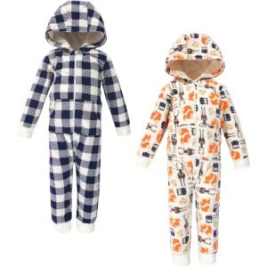 imageHudson Baby Unisex Baby Fleece Jumpsuits Coveralls and PlaysuitsForest Toddler