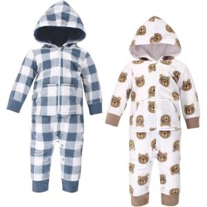 imageHudson Baby Unisex Baby Fleece Jumpsuits Coveralls and PlaysuitsLittle Bear Baby
