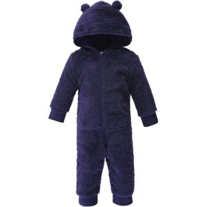 imageHudson Baby Unisex Baby Fleece Jumpsuits Coveralls and PlaysuitsNavy Bear Baby