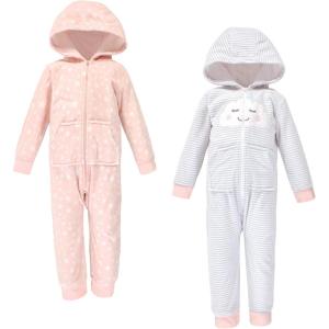 imageHudson Baby Unisex Baby Fleece Jumpsuits Coveralls and PlaysuitsPink Cloud Toddler