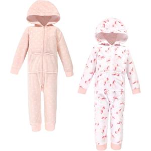 imageHudson Baby Unisex Baby Fleece Jumpsuits Coveralls and PlaysuitsPink Unicorn Toddler