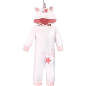 imageHudson Baby Unisex Baby Fleece Jumpsuits Coveralls and PlaysuitsRainbow Unicorn