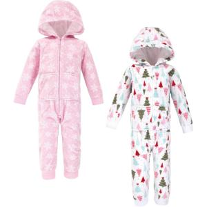 imageHudson Baby Unisex Baby Fleece Jumpsuits Coveralls and PlaysuitsSparkle Trees Toddler