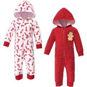 imageHudson Baby Unisex Baby Fleece Jumpsuits Coveralls and PlaysuitsSugar Spice Baby
