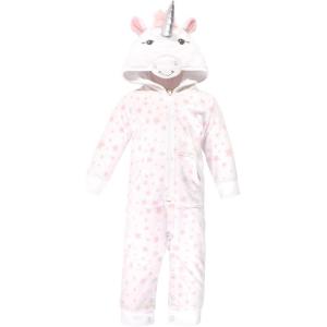 imageHudson Baby Unisex Baby Fleece Jumpsuits Coveralls and PlaysuitsWhite Unicorn