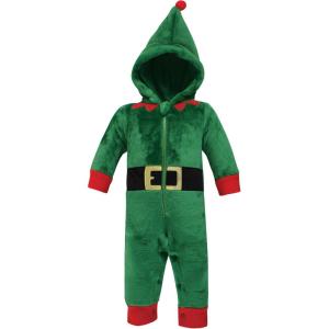 imageHudson Baby Unisex Baby Plush Jumpsuits Animal FaceElf