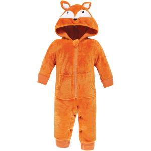 imageHudson Baby Unisex Baby Plush Jumpsuits Animal FaceFox
