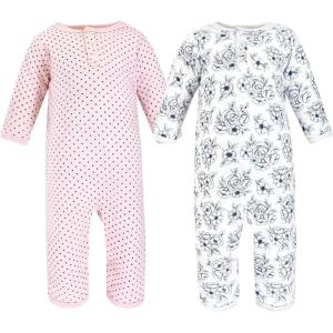 imageHudson Baby Unisex Baby Premium Quilted CoverallsBlue Toile