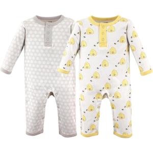 imageHudson Baby babygirls Cotton CoverallsBee