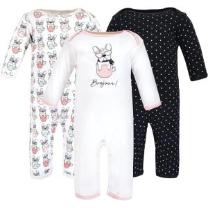imageHudson Baby babygirls Cotton CoverallsBonjour