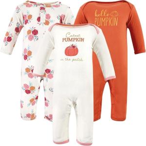 imageHudson Baby babygirls Cotton CoverallsCutest Pumpkin