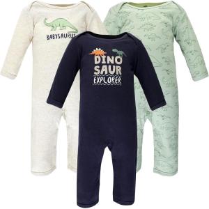 imageHudson Baby babygirls Cotton CoverallsDinosaur Explorer