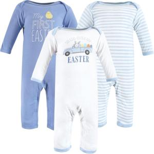 imageHudson Baby babygirls Cotton CoverallsEaster Truck