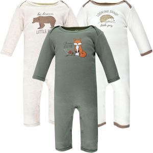 imageHudson Baby babygirls Cotton CoverallsForest Fox