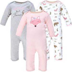 imageHudson Baby babygirls Cotton CoverallsGirl Fox