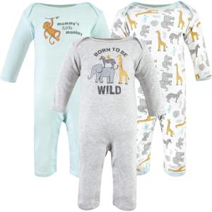 imageHudson Baby babygirls Cotton CoverallsLittle Monkey