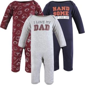 imageHudson Baby babygirls Cotton CoverallsLove Dad