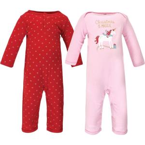 imageHudson Baby babygirls Cotton CoverallsMagical Christmas