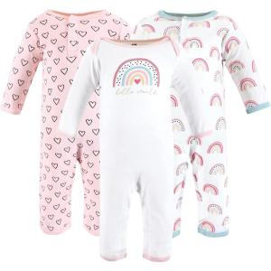 imageHudson Baby babygirls Cotton CoverallsModern Rainbow