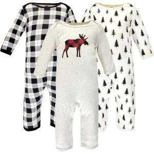 imageHudson Baby babygirls Cotton CoverallsMoose