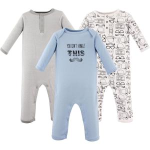imageHudson Baby babygirls Cotton CoverallsMustache
