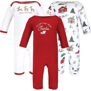 imageHudson Baby babygirls Cotton CoverallsNorth Pole