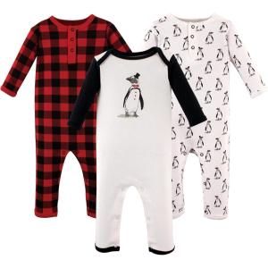 imageHudson Baby babygirls Cotton CoverallsPenguin