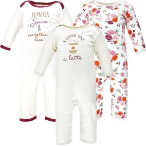 imageHudson Baby babygirls Cotton CoverallsPumpkin Spice