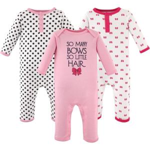 imageHudson Baby babygirls Cotton CoverallsSo Many Bows