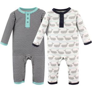 imageHudson Baby babygirls Cotton CoverallsWhale