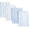 imageHudson Baby Cotton Poly Flannel Burp Cloths Multipack Mustache Hat 8Pack One SizeBoy Modern 8pack