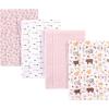 imageHudson Baby Cotton Poly Flannel Burp Cloths Multipack Mustache Hat 8Pack One SizeGirl Pinecone 8pack