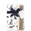 imageHudson Baby Cotton Poly Flannel Burp Cloths Multipack Mustache Hat 8Pack One SizeHandsome Dogs 8pack