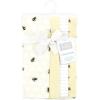 imageHudson Baby Cotton Poly Flannel Burp Cloths Multipack Mustache Hat 8Pack One SizeHoney Bee 8pack