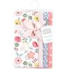 imageHudson Baby Cotton Poly Flannel Burp Cloths Multipack Mustache Hat 8Pack One SizeModern Botanical 8pack