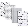 imageHudson Baby Cotton Poly Flannel Burp Cloths Multipack Mustache Hat 8Pack One SizeMoon and Back 8pack