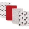 imageHudson Baby Cotton Poly Flannel Burp Cloths Multipack Mustache Hat 8Pack One SizeMustache Hat 8pack