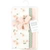 imageHudson Baby Cotton Poly Flannel Burp Cloths Multipack Mustache Hat 8Pack One SizePink Dainty Floral 8pack