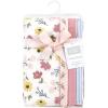 imageHudson Baby Cotton Poly Flannel Burp Cloths Multipack Mustache Hat 8Pack One SizeSoft Painted Floral 8pack