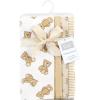 imageHudson Baby Cotton Poly Flannel Burp Cloths Multipack Mustache Hat 8Pack One SizeTeddy Bears 8pack