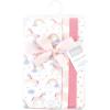 imageHudson Baby Cotton Poly Flannel Burp Cloths Multipack Mustache Hat 8Pack One SizeUnicorns Rainbows 8pack