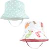 imageHudson Baby Unisex Baby 4Pc Sun Protection Hat Dino Stripe Dinosaur Palm Tree 1224 MonthsIce Cream Dot Lemon Stripe