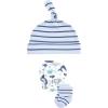 imageHudson Baby Unisex Baby Caps Mittens and Socks Set 06 MonthsSea Friends