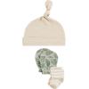 imageHudson Baby Unisex Baby Caps Mittens and Socks Set 06 MonthsWild Leaf Safari