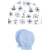 imageHudson Baby Unisex Baby Cotton Cap and Scratch Mitten Set 06 MonthsCaptain
