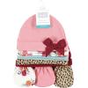 imageHudson Baby Unisex Baby Cotton Cap and Scratch Mitten SetAutumn Rose